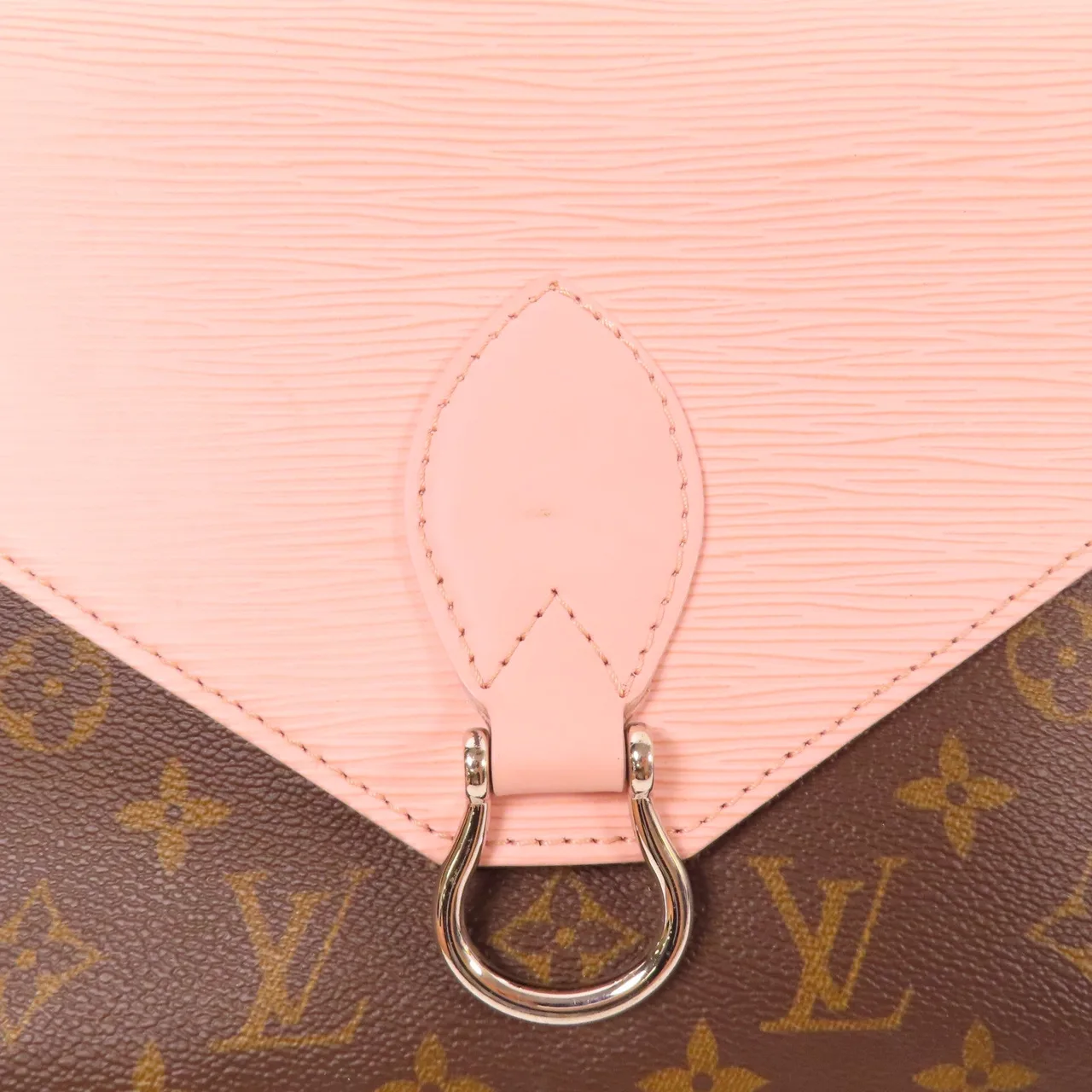 LOUIS VUITTON Saint Michel M44033 肩背包 塗層帆布 棕色 / 粉色 / Brown/Pink 塗層帆布 中古品A - 縮圖 11