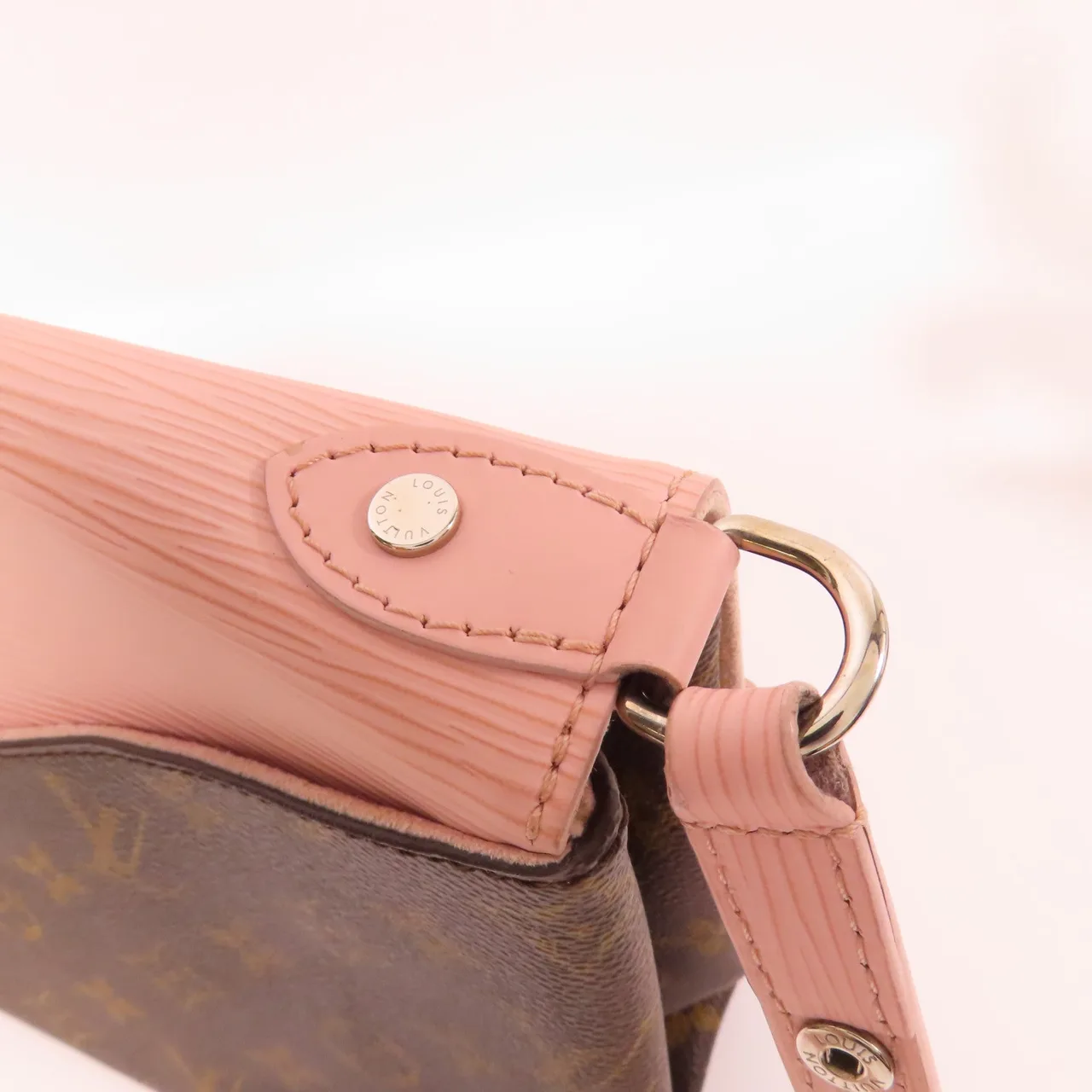 LOUIS VUITTON Saint Michel M44033 肩背包 塗層帆布 棕色 / 粉色 / Brown/Pink 塗層帆布 中古品A - 縮圖 13