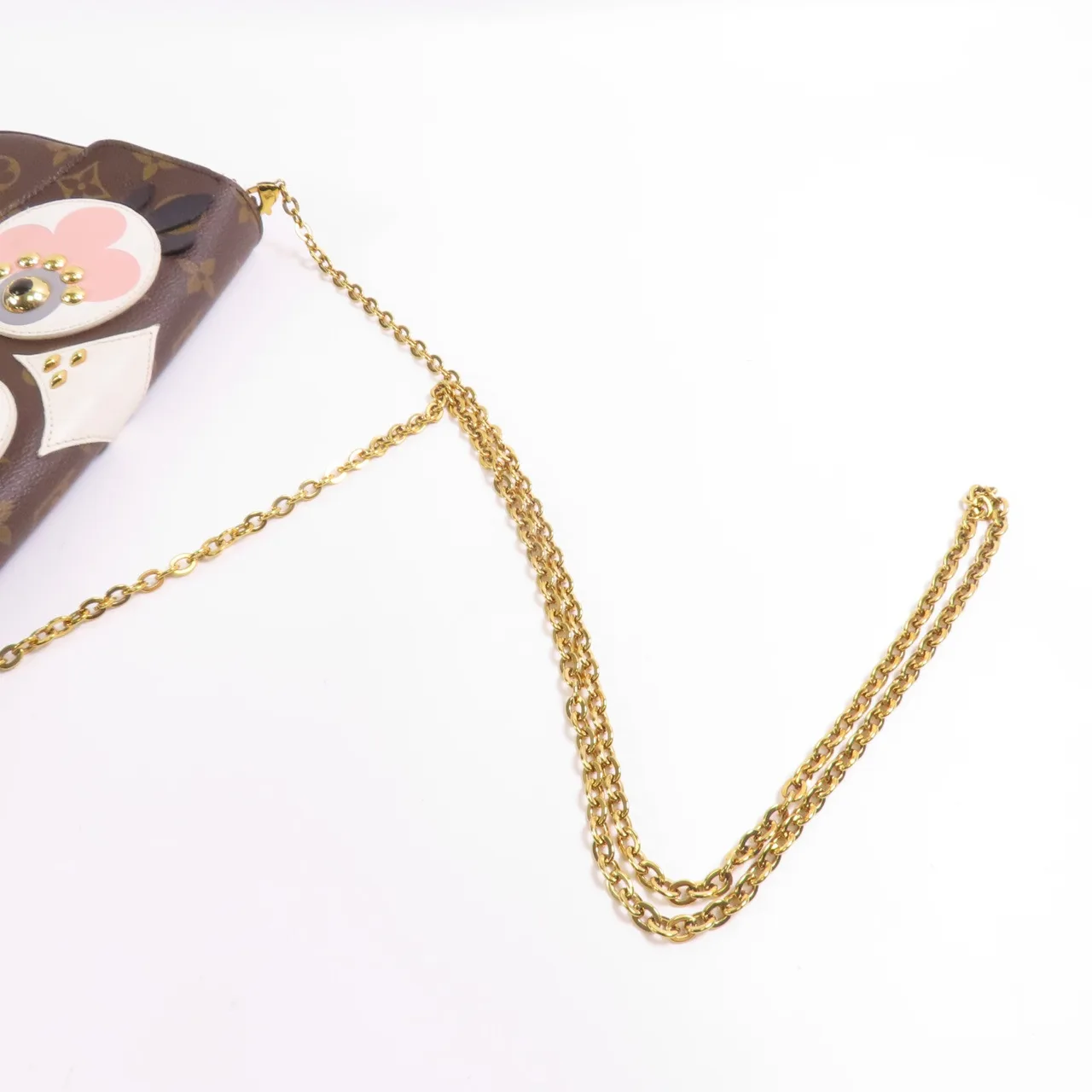 LOUIS VUITTON Felicie M62415 肩背包 塗層帆布 棕色 / Brown/Multicolor 塗層帆布 中古品B - 縮圖 5