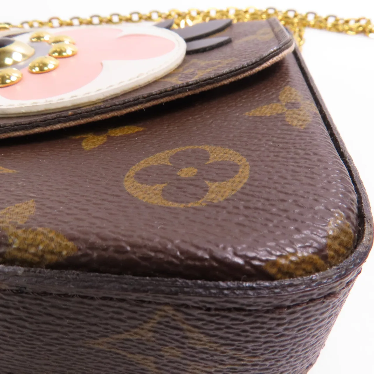 LOUIS VUITTON Felicie M62415 肩背包 塗層帆布 棕色 / Brown/Multicolor 塗層帆布 中古品B - 縮圖 7