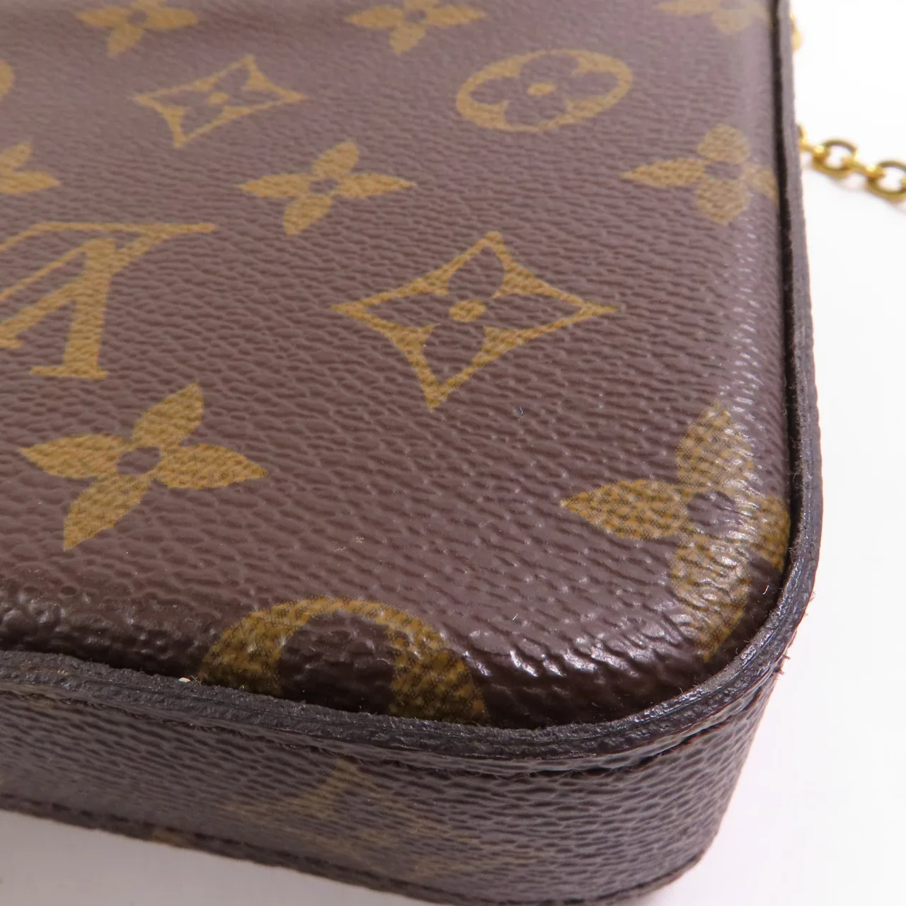 LOUIS VUITTON Felicie M62415 肩背包 塗層帆布 棕色 / Brown/Multicolor 塗層帆布 中古品B - 縮圖 8