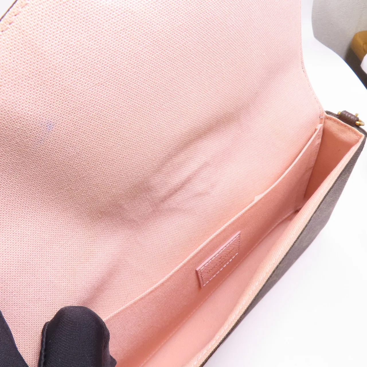 LOUIS VUITTON Felicie M62415 肩背包 塗層帆布 棕色 / Brown/Multicolor 塗層帆布 中古品B - 縮圖 10