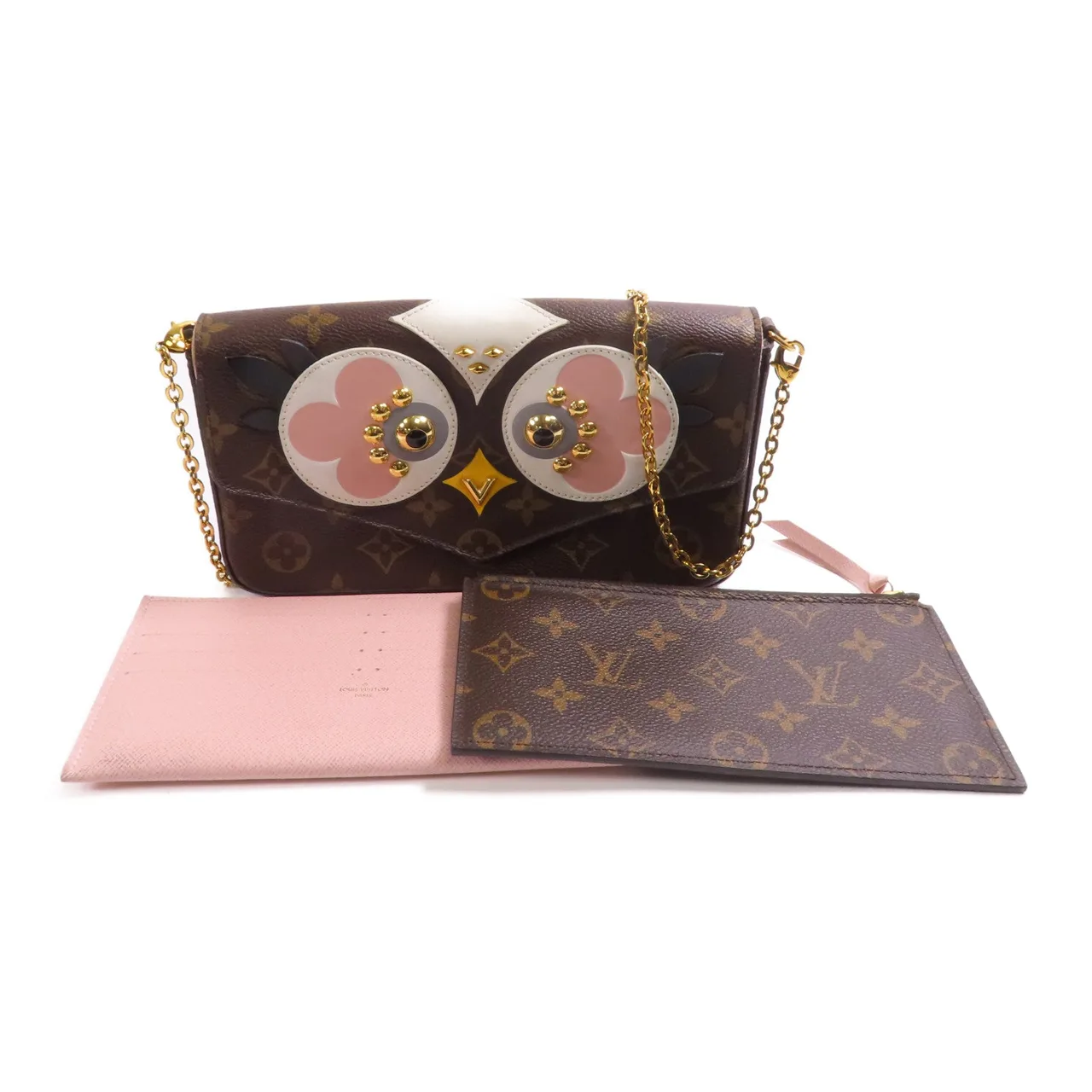 LOUIS VUITTON Felicie M62415 肩背包 塗層帆布 棕色 / Brown/Multicolor 塗層帆布 中古品B - 縮圖 15