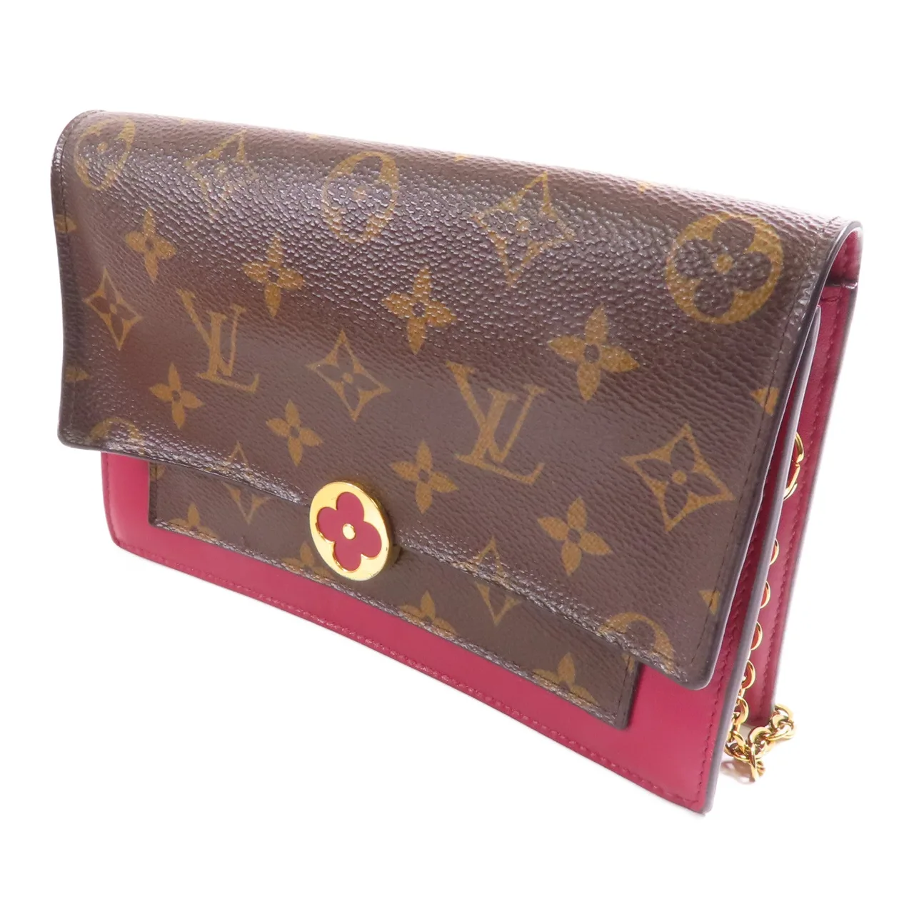 LOUIS VUITTON M69578 Shoulder Bag Coated Canvas 棕色 / 紅色 / Brown/Red Coated Canvas Rank B - Thumbnail 3