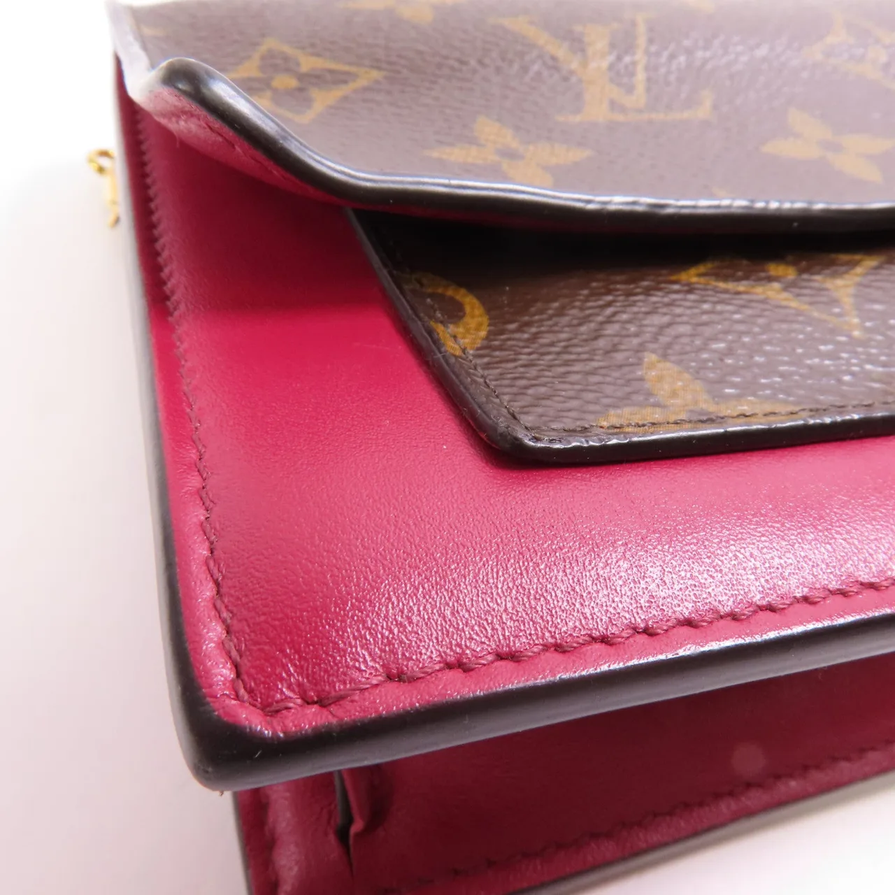 LOUIS VUITTON M69578 Shoulder Bag Coated Canvas 棕色 / 紅色 / Brown/Red Coated Canvas Rank B - Thumbnail 6