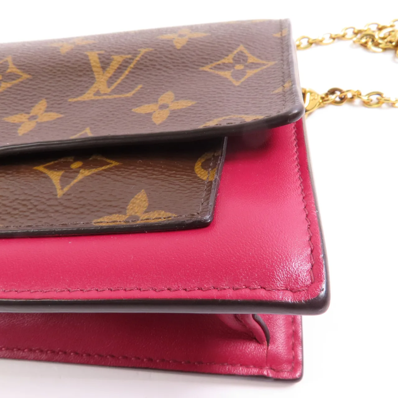 LOUIS VUITTON M69578 Shoulder Bag Coated Canvas 棕色 / 紅色 / Brown/Red Coated Canvas Rank B - Thumbnail 7