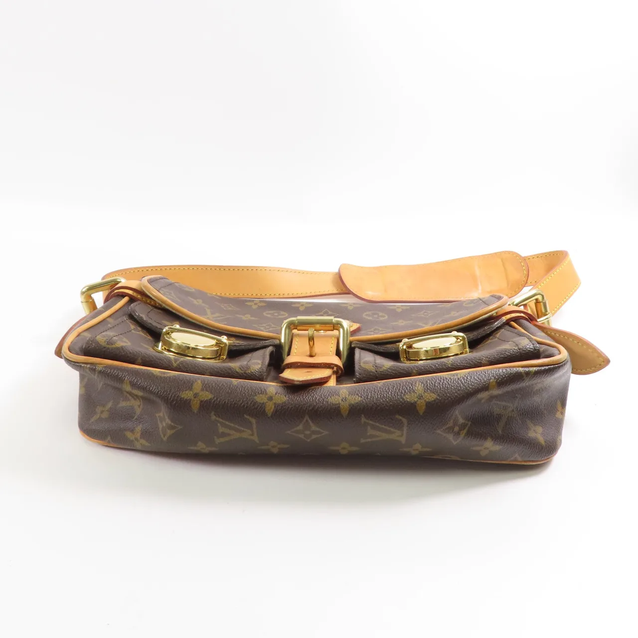 LOUIS VUITTON Hudson M40027 肩背包 塗層帆布 棕色 / Brown/Marron 塗層帆布 中古品B - 縮圖 4