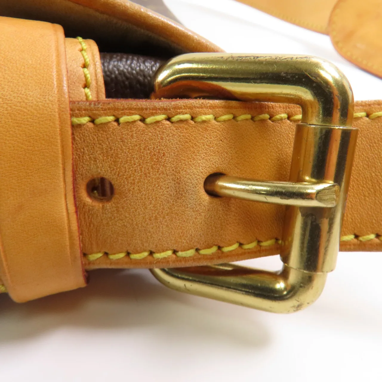 LOUIS VUITTON Hudson M40027 肩背包 塗層帆布 棕色 / Brown/Marron 塗層帆布 中古品B - 縮圖 7