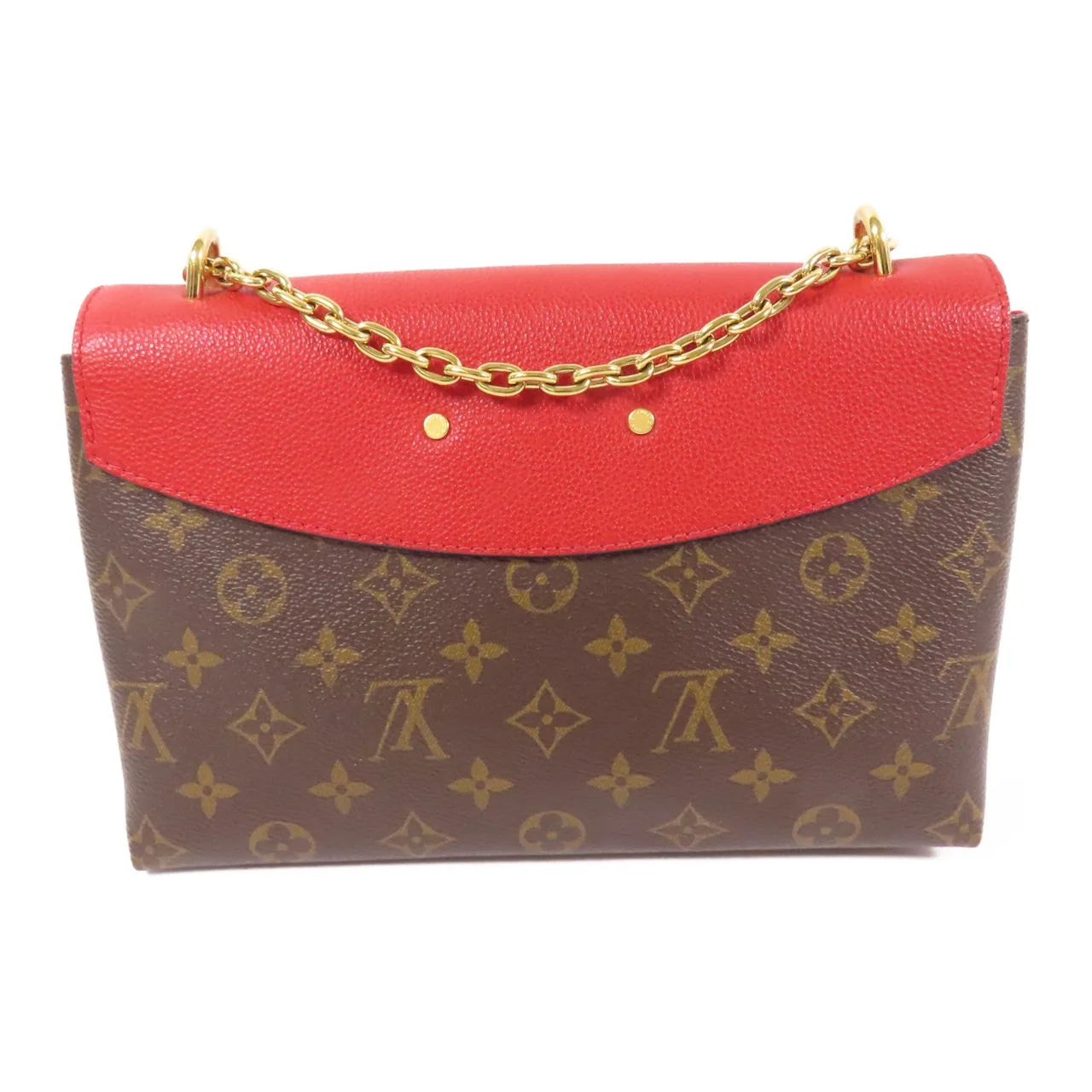 LOUIS VUITTON Saint Placide M43713 肩背包 塗層帆布 棕色 / Brown/Red 塗層帆布 中古品A - 縮圖 3
