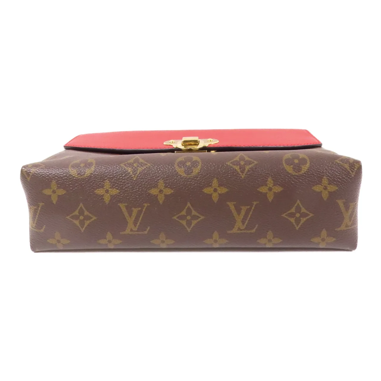 LOUIS VUITTON Saint Placide M43713 肩背包 塗層帆布 棕色 / Brown/Red 塗層帆布 中古品A - 縮圖 4