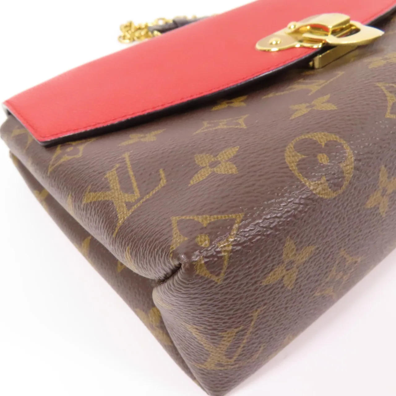 LOUIS VUITTON Saint Placide M43713 肩背包 塗層帆布 棕色 / Brown/Red 塗層帆布 中古品A - 縮圖 5