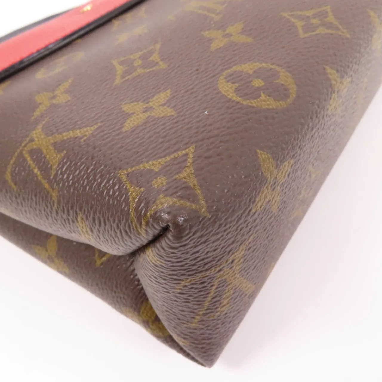 LOUIS VUITTON Saint Placide M43713 肩背包 塗層帆布 棕色 / Brown/Red 塗層帆布 中古品A - 縮圖 7