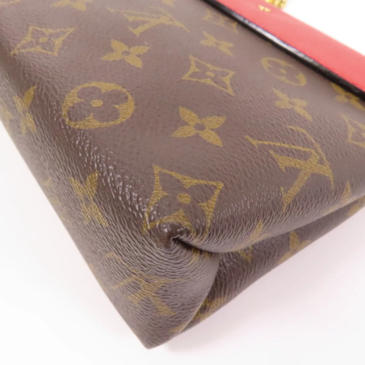 LOUIS VUITTON Saint Placide M43713 肩背包 塗層帆布 棕色 / Brown/Red 塗層帆布 中古品A - 縮圖 8