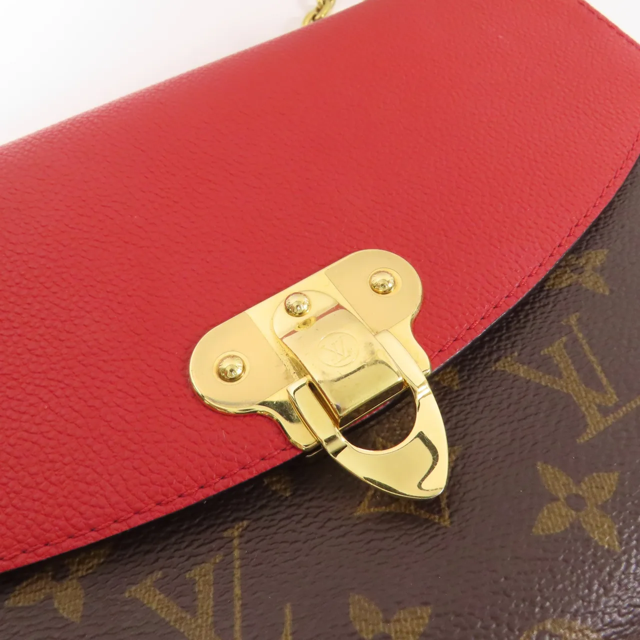 LOUIS VUITTON Saint Placide M43713 肩背包 塗層帆布 棕色 / Brown/Red 塗層帆布 中古品A - 縮圖 11