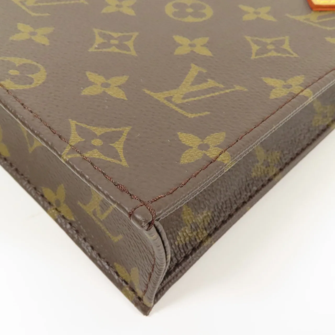 LOUIS VUITTON Petit Sac Plat M69442 兩用包 塗層帆布 棕色 / Brown 塗層帆布 中古品A - 縮圖 6