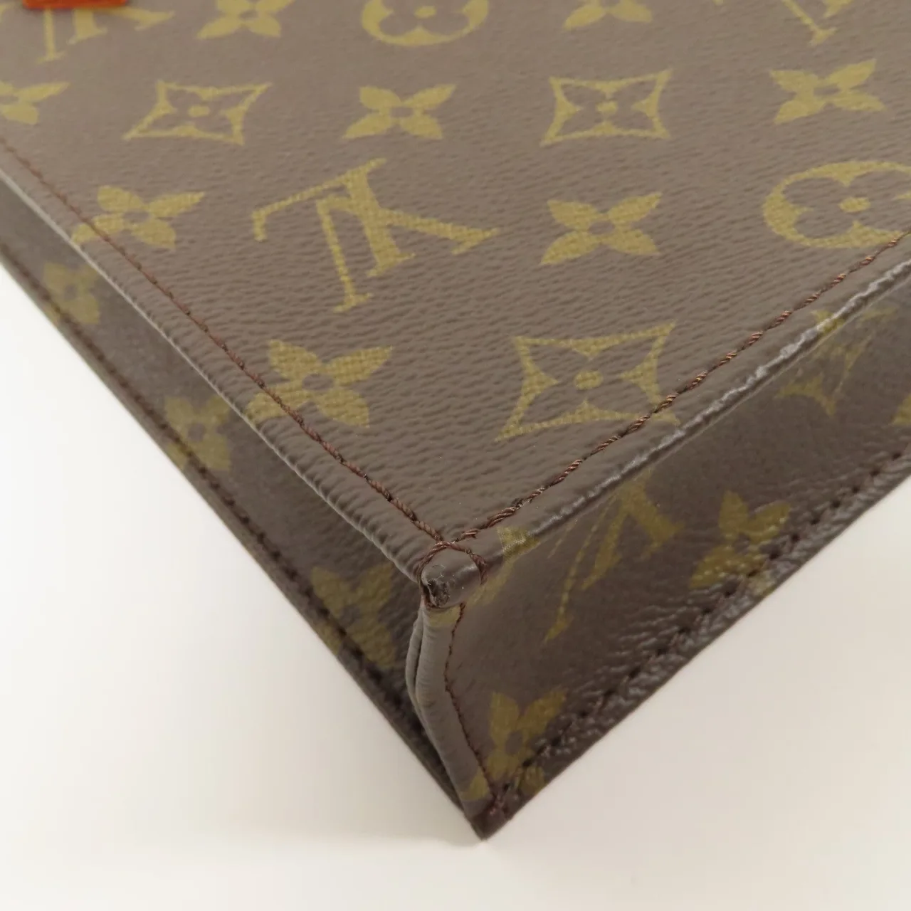 LOUIS VUITTON Petit Sac Plat M69442 兩用包 塗層帆布 棕色 / Brown 塗層帆布 中古品A - 縮圖 7