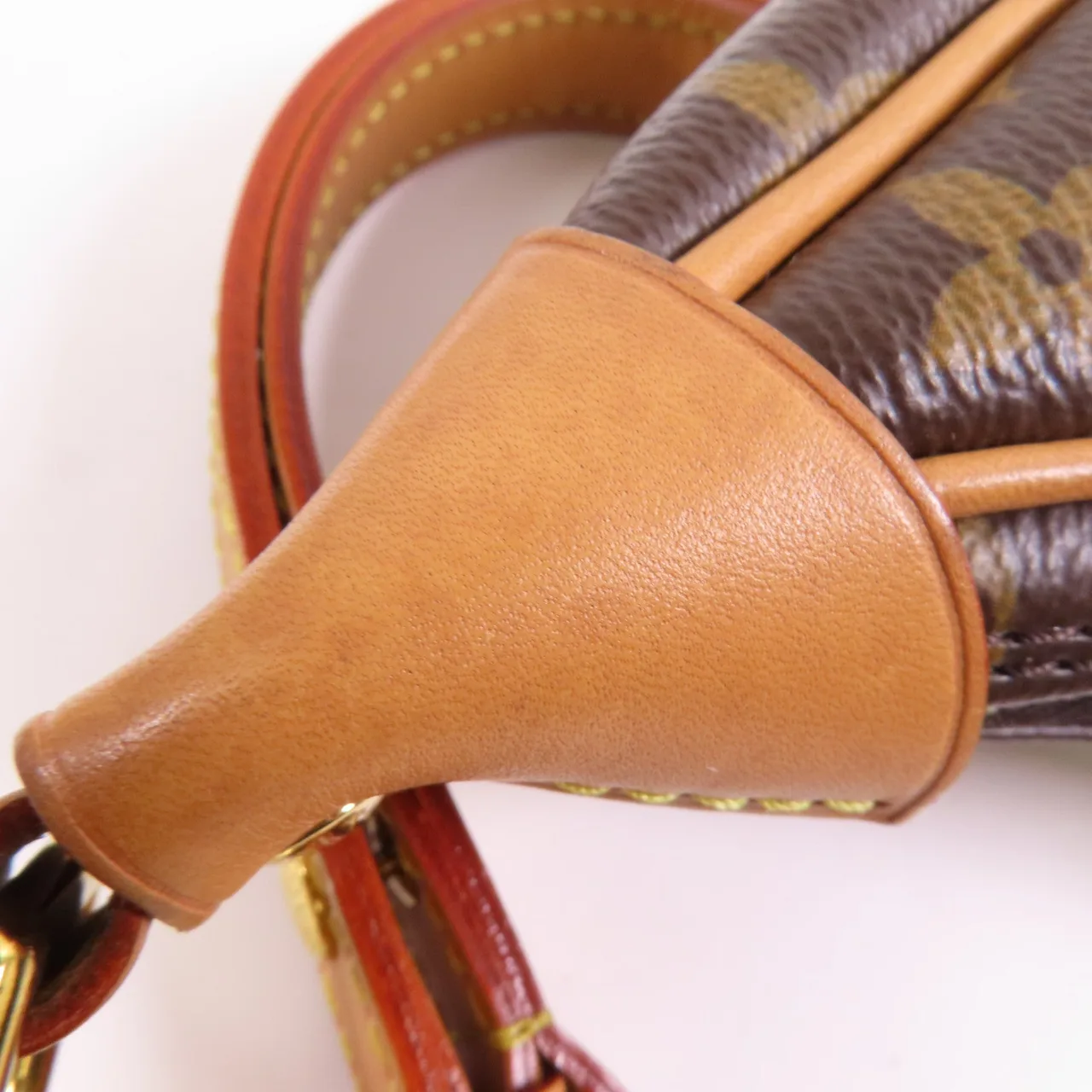 LOUIS VUITTON Loop M81098 兩用包 塗層帆布 棕色 / Brown/Marron 塗層帆布 中古品A - 縮圖 12