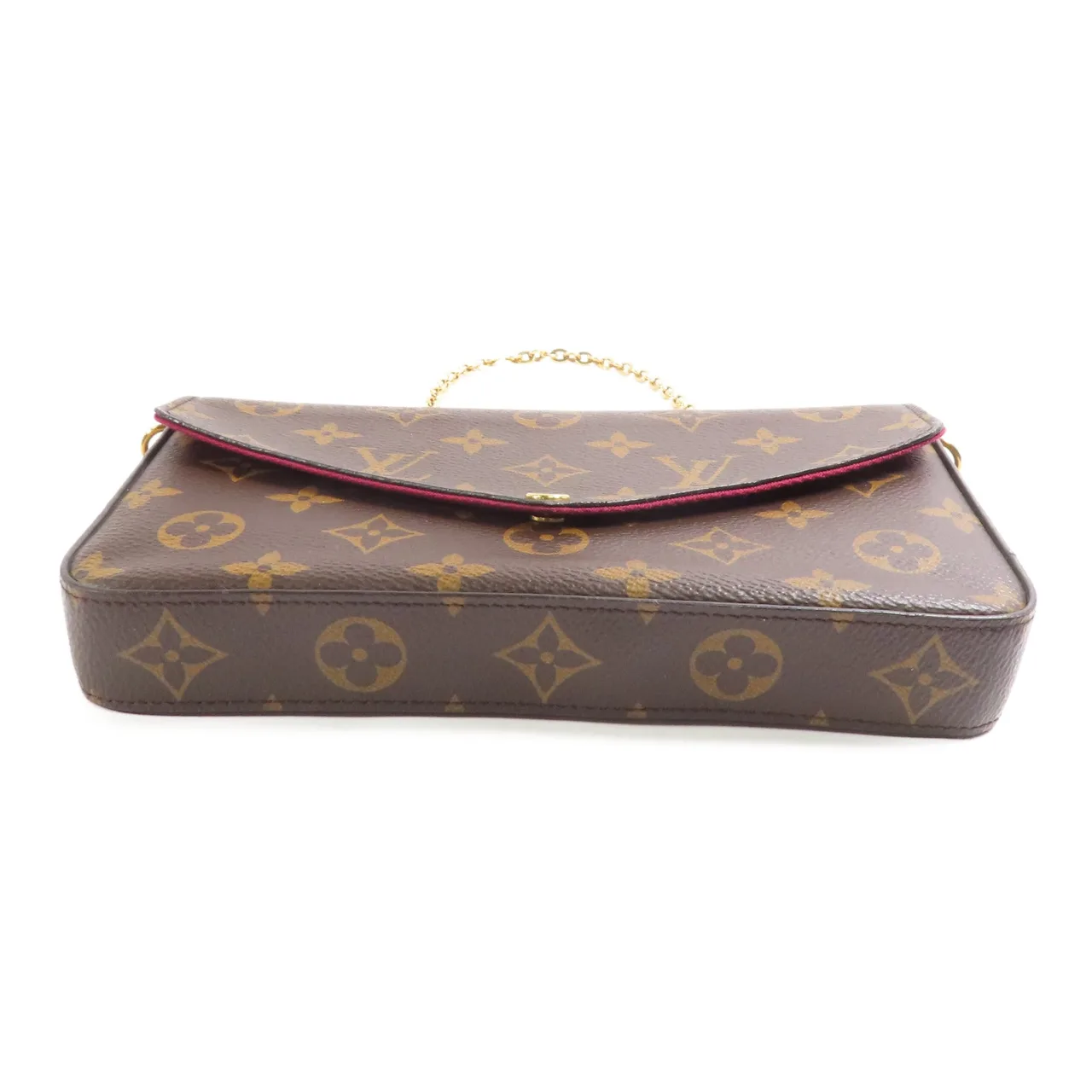 LOUIS VUITTON Felicie M61276 肩背包 塗層帆布 棕色 / Brown 塗層帆布 中古品A - 縮圖 5