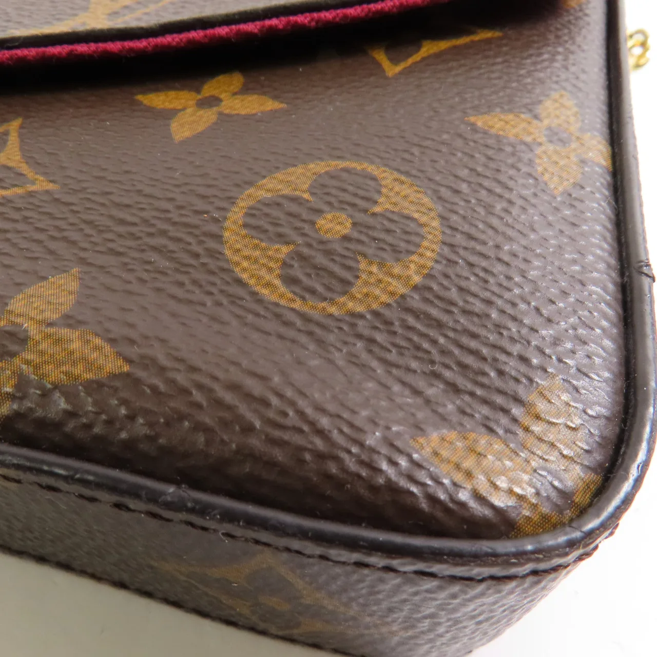 LOUIS VUITTON Felicie M61276 肩背包 塗層帆布 棕色 / Brown 塗層帆布 中古品A - 縮圖 8