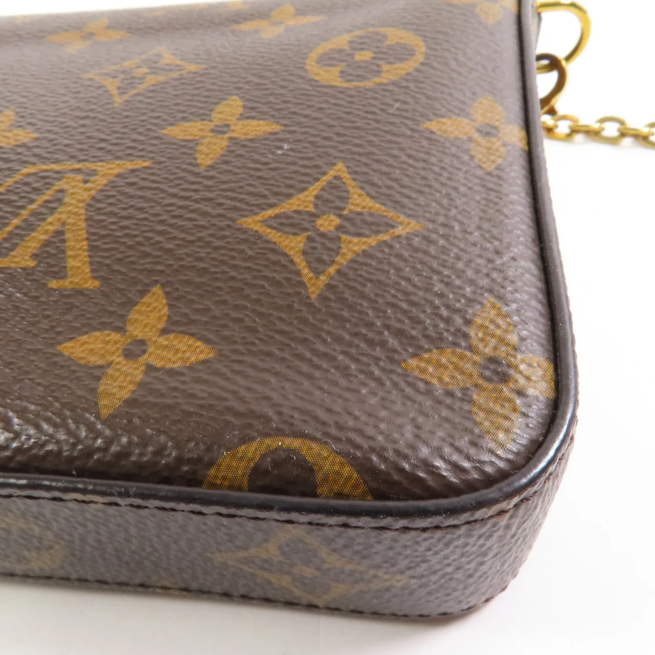 LOUIS VUITTON Felicie M61276 肩背包 塗層帆布 棕色 / Brown 塗層帆布 中古品A - 縮圖 9