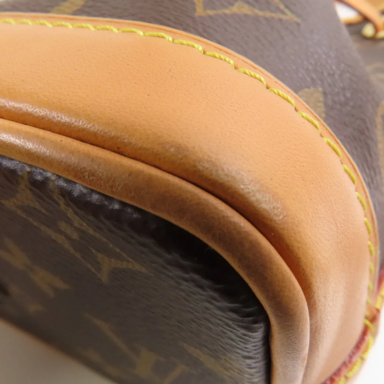 LOUIS VUITTON Nano Noe M81266 兩用包 塗層帆布 棕色 / Brown/Marron 塗層帆布 中古品A - 縮圖 8