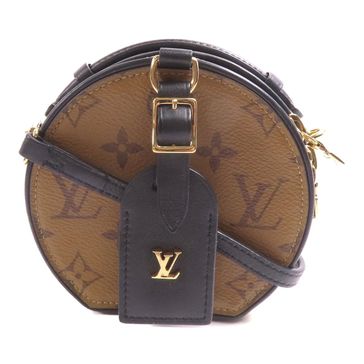LOUIS VUITTON Boite Chapeau M68276 Shoulder Bag Coated Canvas 棕色 / Marron/Black