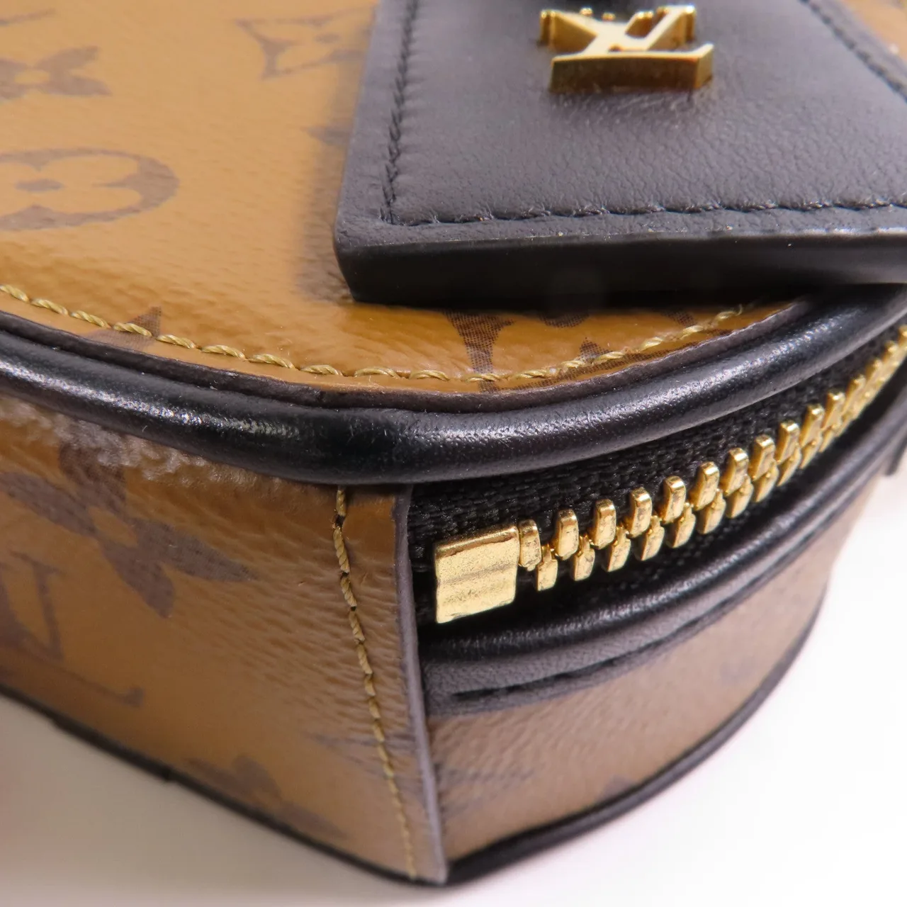 LOUIS VUITTON Boite Chapeau M68276 肩背包 塗層帆布 棕色 / Marron/Black 塗層帆布 中古品A - 縮圖 7