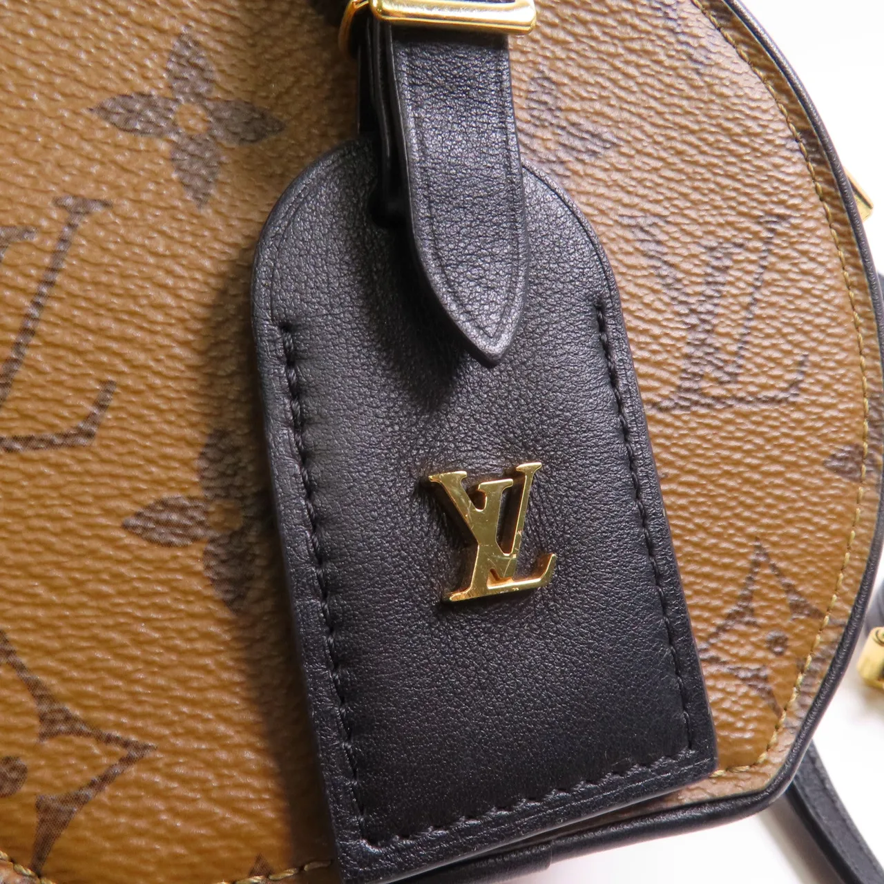 LOUIS VUITTON Boite Chapeau M68276 肩背包 塗層帆布 棕色 / Marron/Black 塗層帆布 中古品A - 縮圖 10