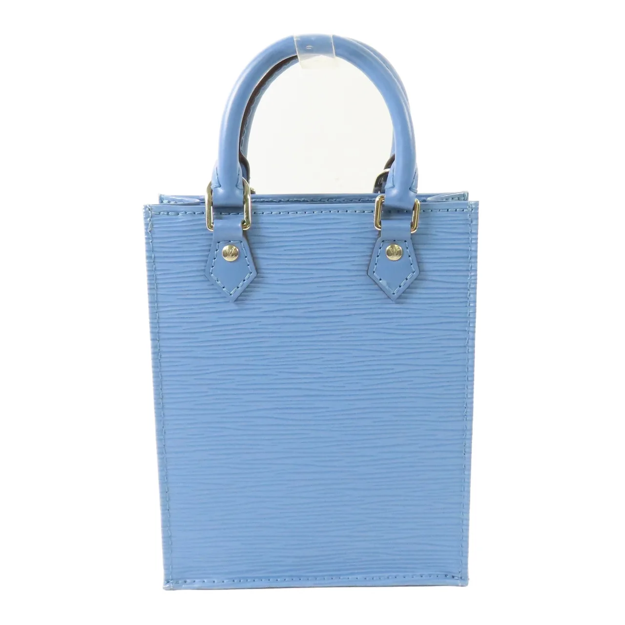 LOUIS VUITTON Petit Sac Plat M80167 兩用包 牛皮 藍色 / Pale Blue 牛皮 中古品A - 縮圖 2