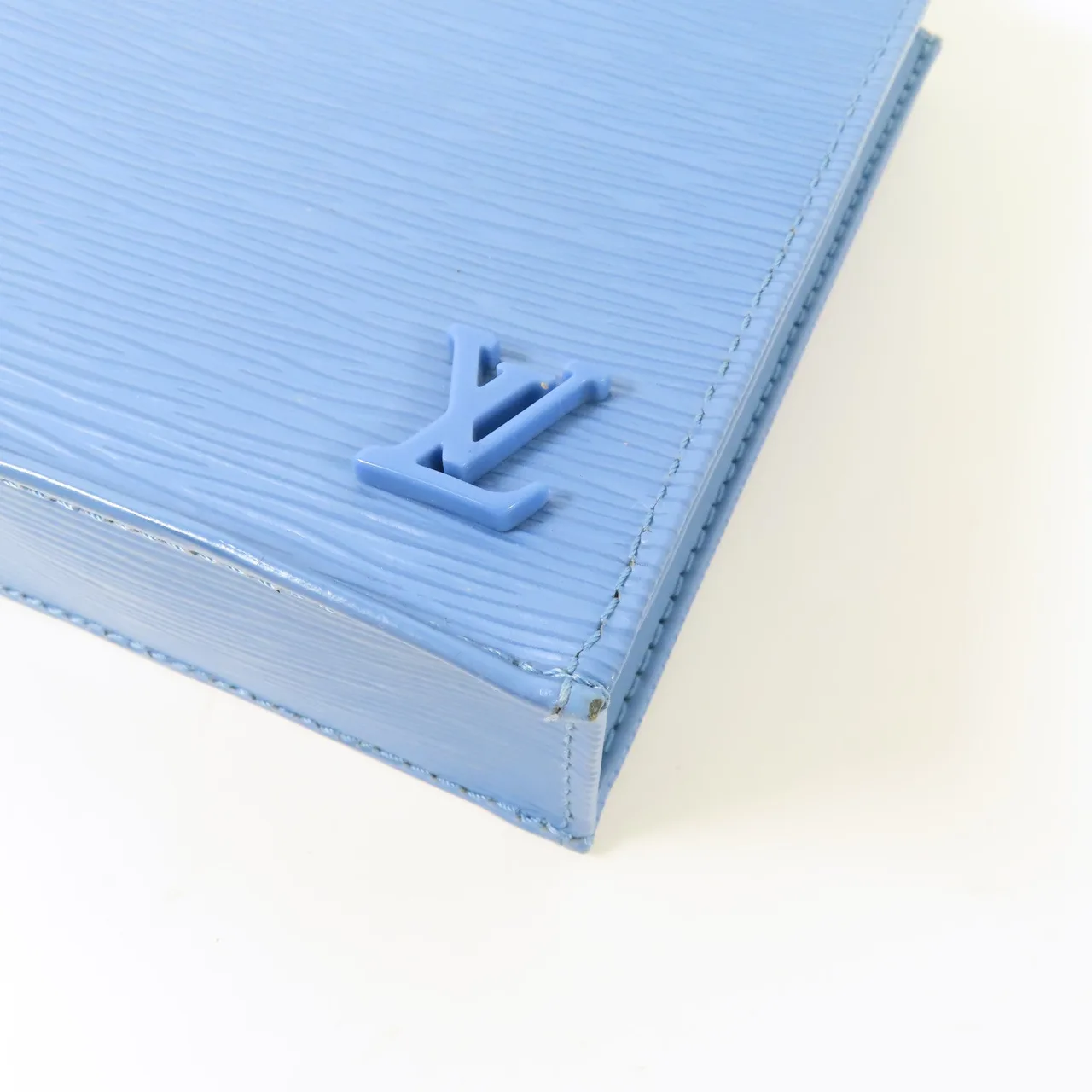 LOUIS VUITTON Petit Sac Plat M80167 兩用包 牛皮 藍色 / Pale Blue 牛皮 中古品A - 縮圖 6