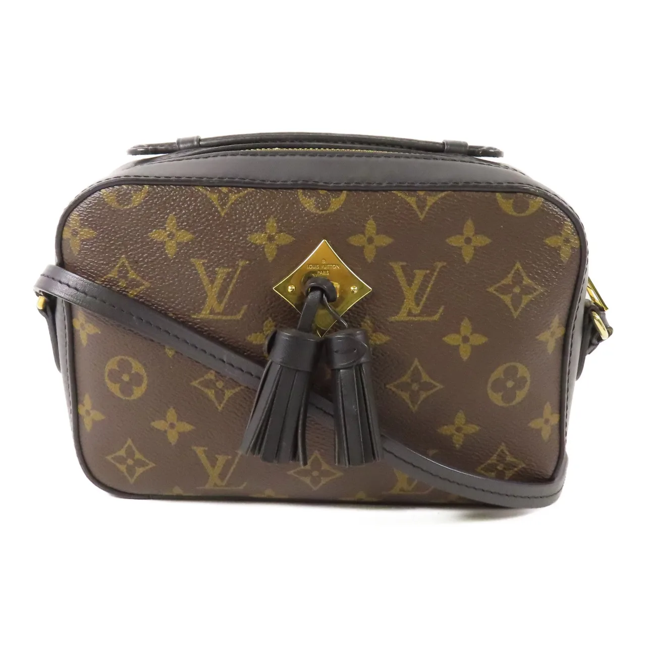 LOUIS VUITTON Saintonge M43555 兩用包 塗層帆布 棕色 / Brown/Black