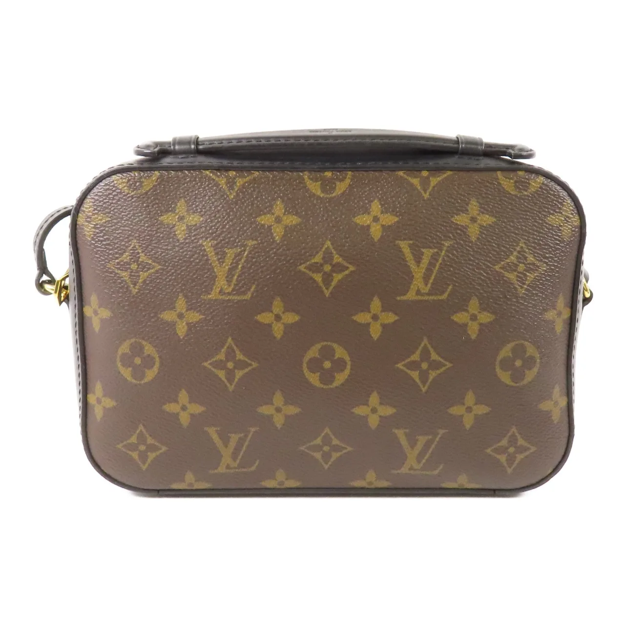 LOUIS VUITTON Saintonge M43555 兩用包 塗層帆布 棕色 / Brown/Black 塗層帆布 中古品B - 縮圖 2