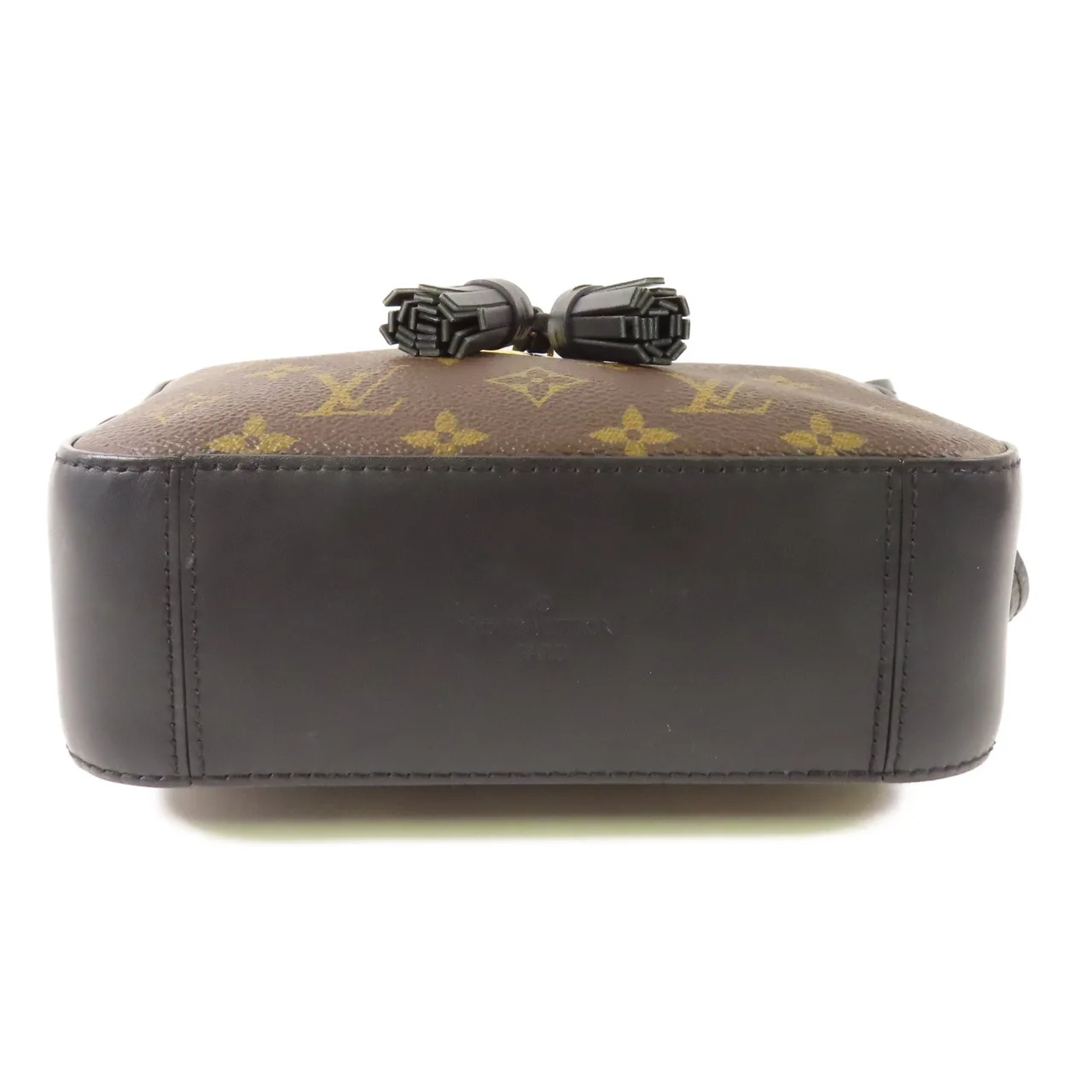 LOUIS VUITTON Saintonge M43555 兩用包 塗層帆布 棕色 / Brown/Black 塗層帆布 中古品B - 縮圖 4