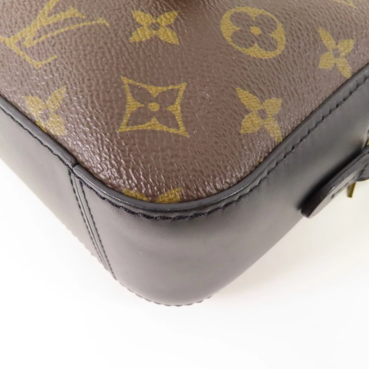 LOUIS VUITTON Saintonge M43555 兩用包 塗層帆布 棕色 / Brown/Black 塗層帆布 中古品B - 縮圖 6