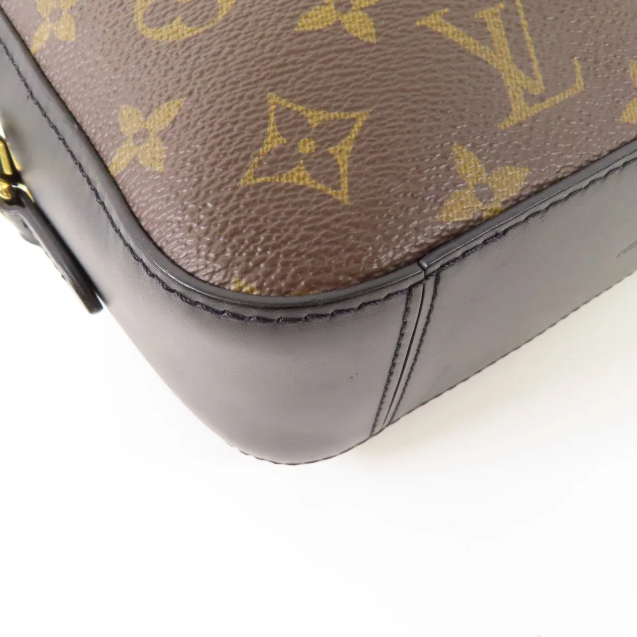 LOUIS VUITTON Saintonge M43555 兩用包 塗層帆布 棕色 / Brown/Black 塗層帆布 中古品B - 縮圖 7