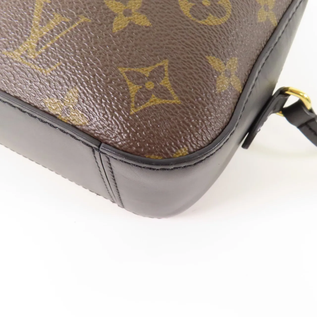 LOUIS VUITTON Saintonge M43555 兩用包 塗層帆布 棕色 / Brown/Black 塗層帆布 中古品B - 縮圖 8