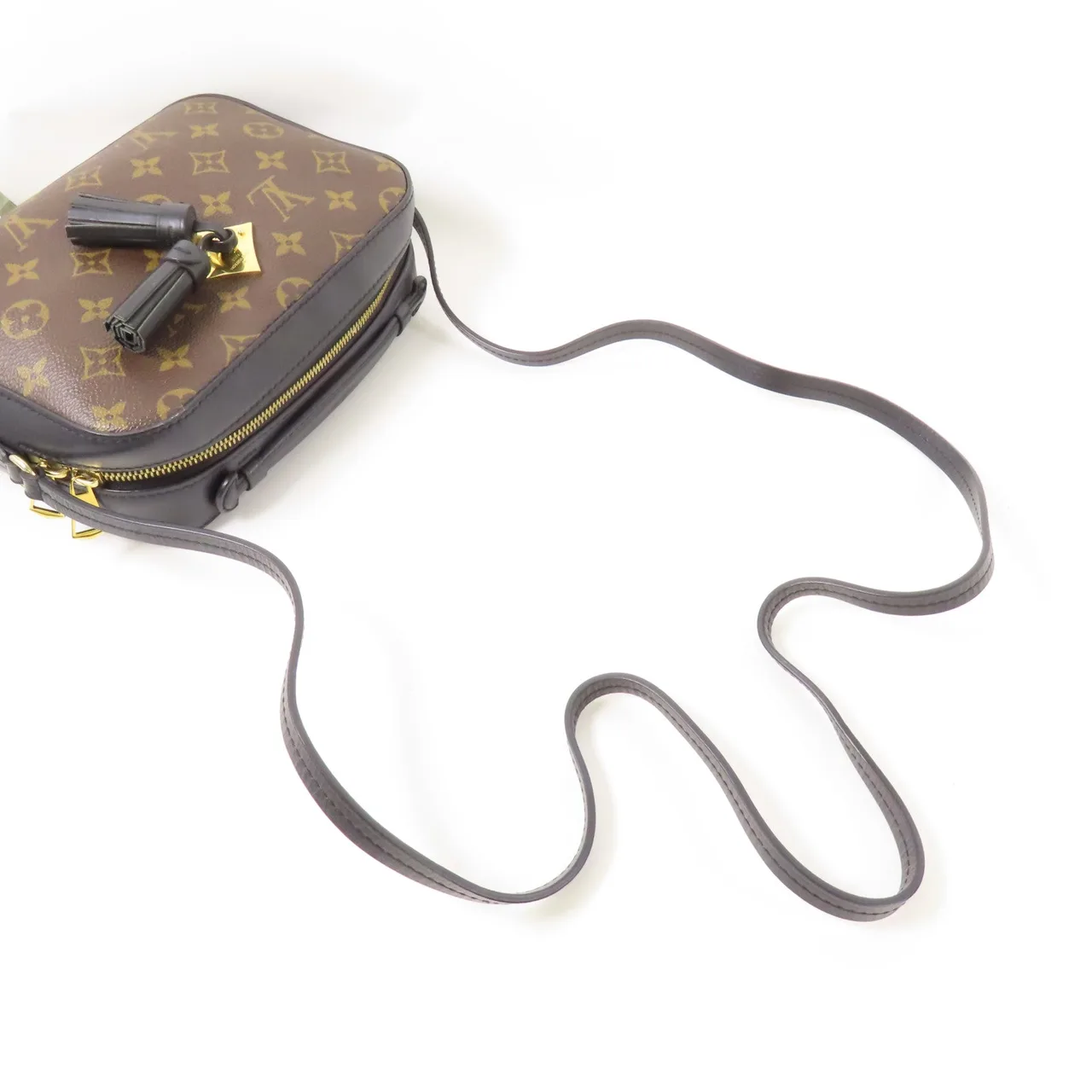 LOUIS VUITTON Saintonge M43555 兩用包 塗層帆布 棕色 / Brown/Black 塗層帆布 中古品B - 縮圖 9