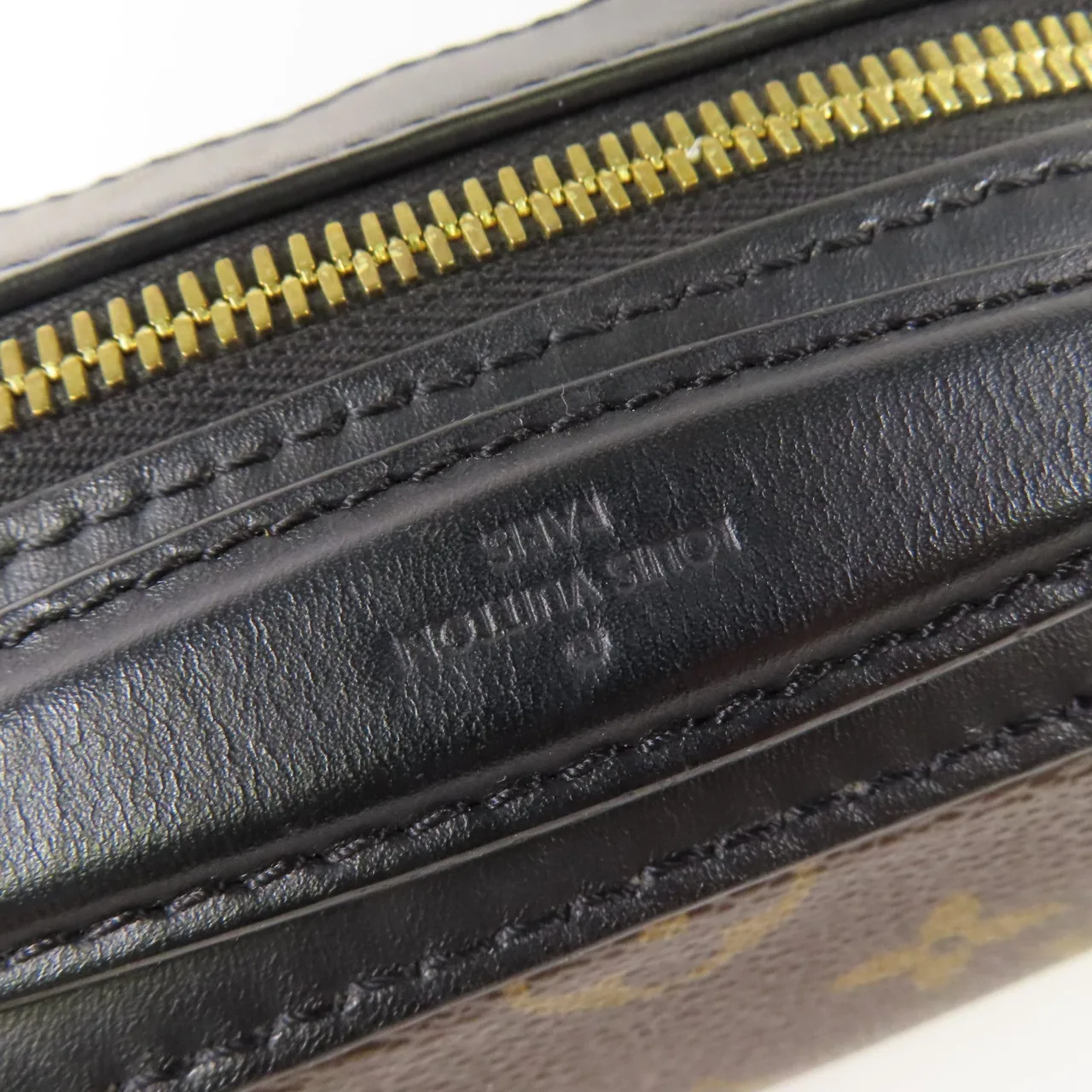 LOUIS VUITTON Saintonge M43555 兩用包 塗層帆布 棕色 / Brown/Black 塗層帆布 中古品B - 縮圖 12