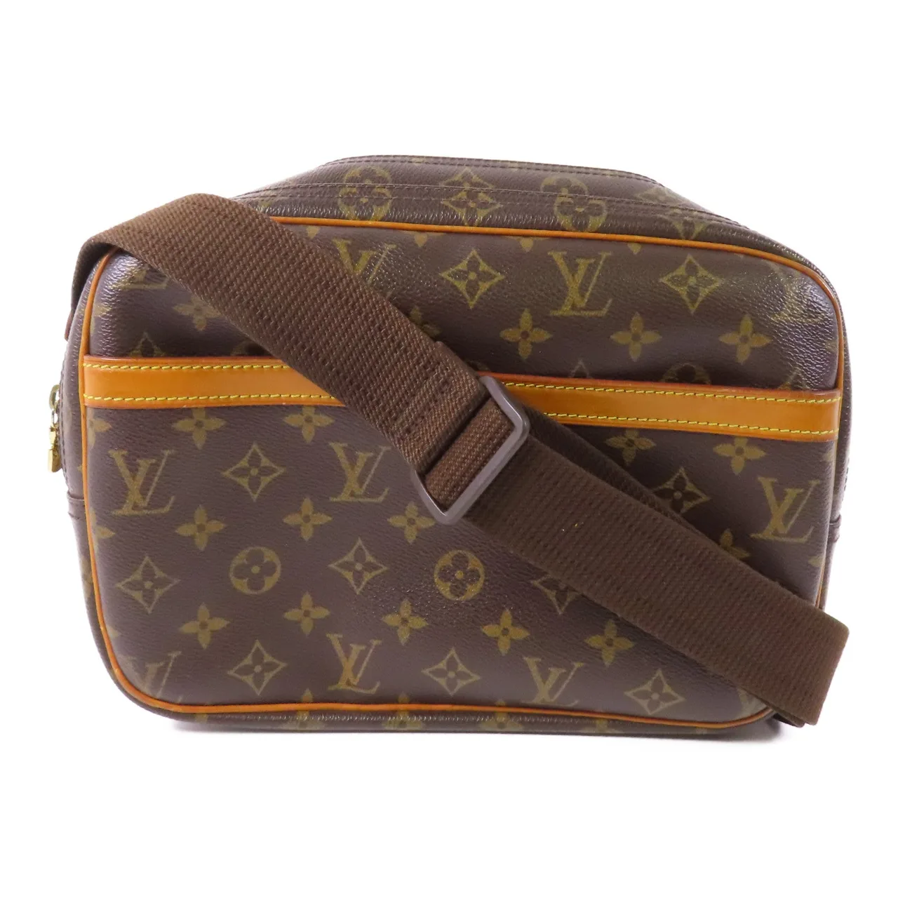 LOUIS VUITTON Reporter M45254 Shoulder Bag Coated Canvas 棕色 / Brown