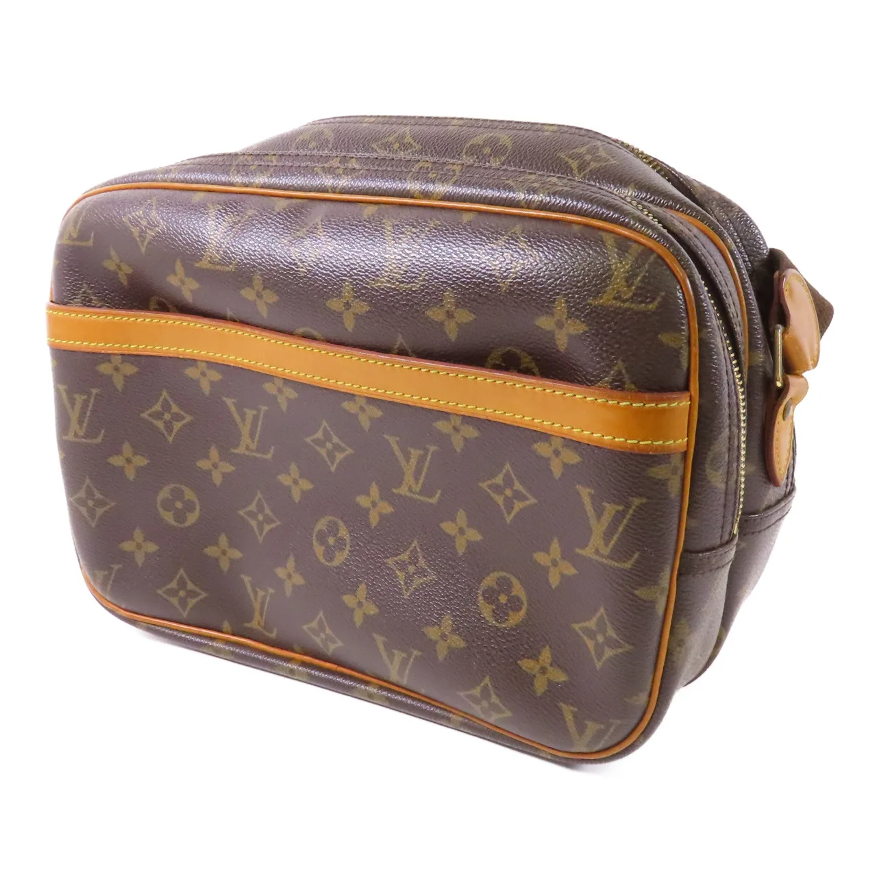 LOUIS VUITTON Reporter M45254 肩背包 塗層帆布 棕色 / Brown 塗層帆布 中古品B - 縮圖 3