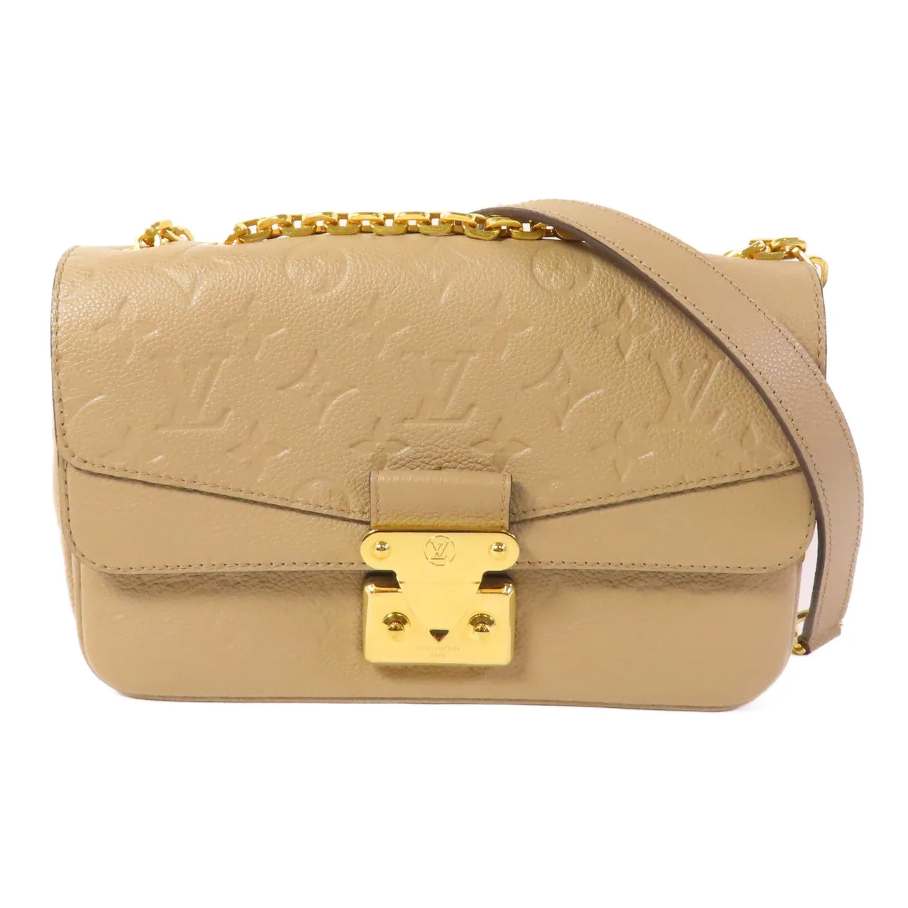 LOUIS VUITTON Marceau M46199 Shoulder Bag Calfskin 灰色 / Tourterelle