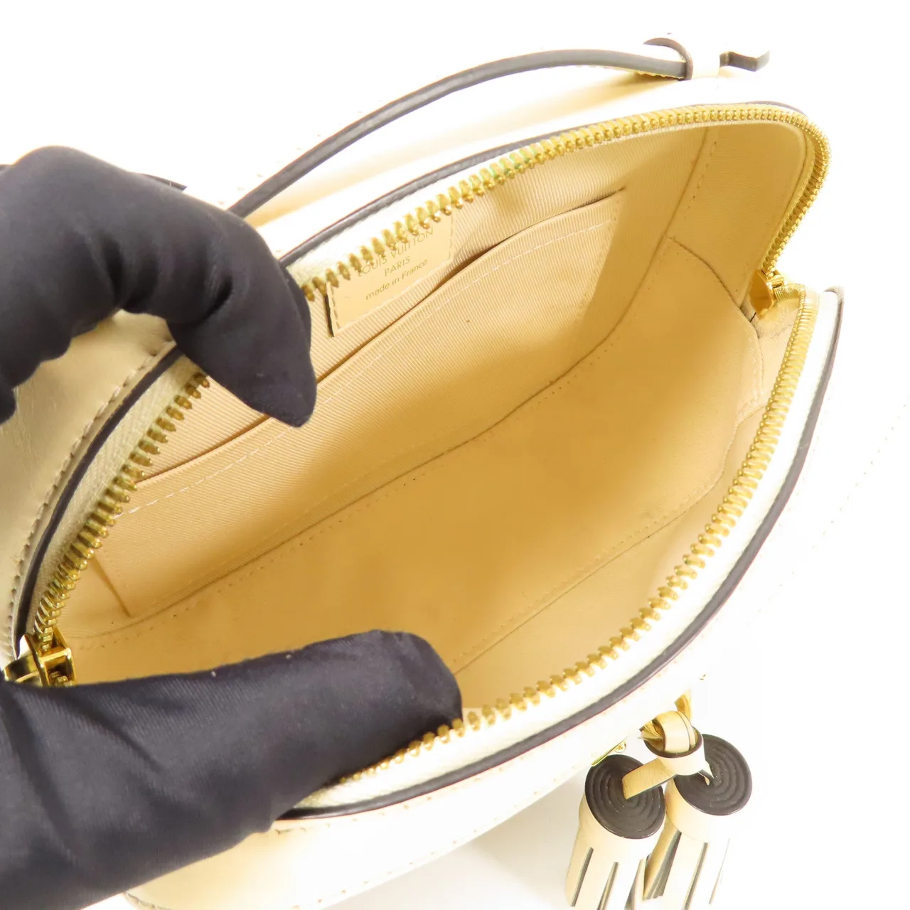 LOUIS VUITTON Saintonge M43559 兩用包 塗層帆布 棕色 / 白色 / Brown/Beige 塗層帆布 中古品B - 縮圖 5