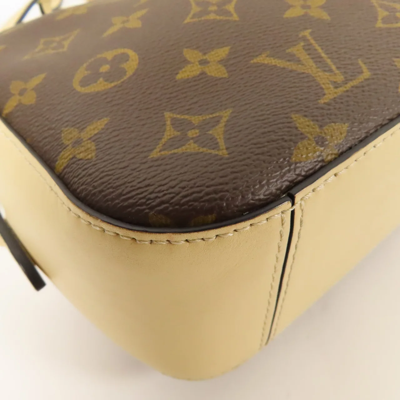 LOUIS VUITTON Saintonge M43559 兩用包 塗層帆布 棕色 / 白色 / Brown/Beige 塗層帆布 中古品B - 縮圖 11