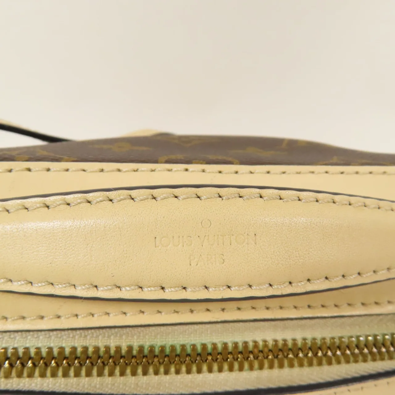 LOUIS VUITTON Saintonge M43559 兩用包 塗層帆布 棕色 / 白色 / Brown/Beige 塗層帆布 中古品B - 縮圖 15