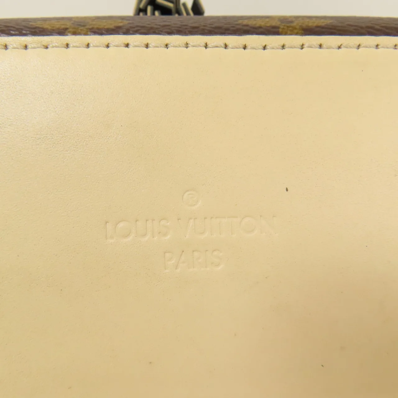 LOUIS VUITTON Saintonge M43559 兩用包 塗層帆布 棕色 / 白色 / Brown/Beige 塗層帆布 中古品B - 縮圖 16