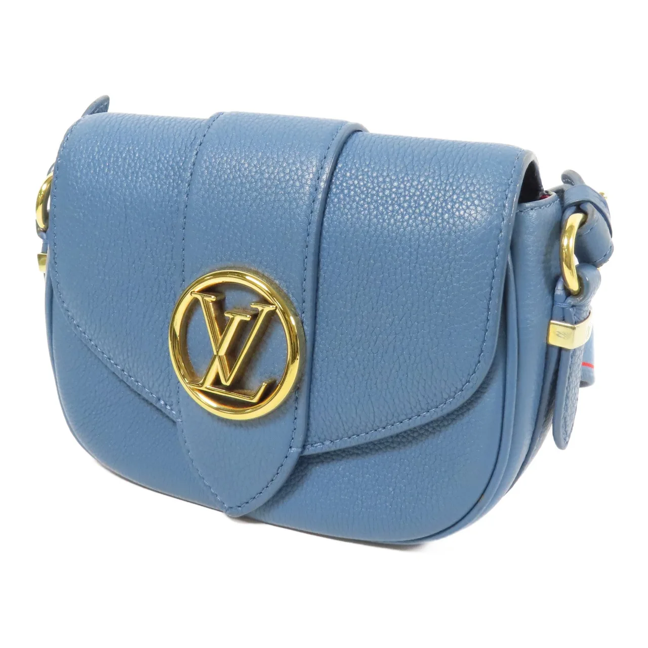 LOUIS VUITTON Pont 9 M58964 肩背包 牛皮 藍色 / Blue 牛皮 中古品A - 縮圖 3