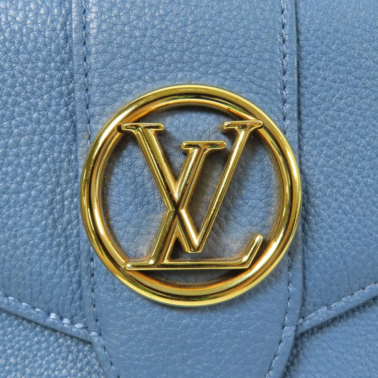 LOUIS VUITTON Pont 9 M58964 肩背包 牛皮 藍色 / Blue 牛皮 中古品A - 縮圖 8