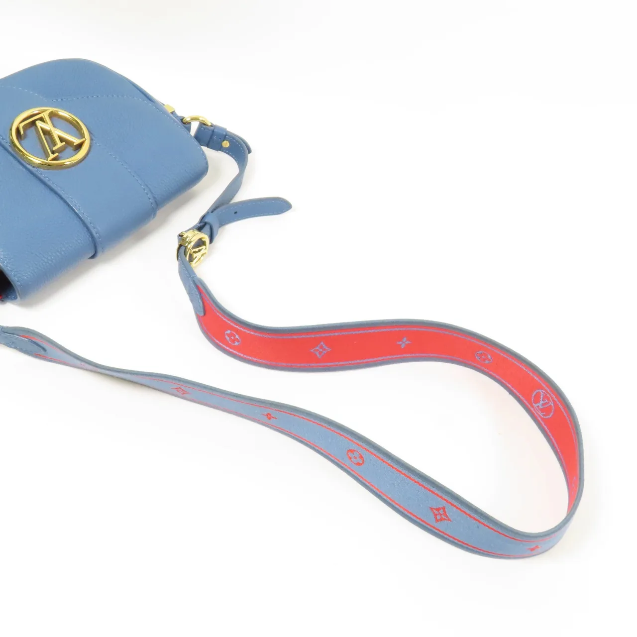 LOUIS VUITTON Pont 9 M58964 肩背包 牛皮 藍色 / Blue 牛皮 中古品A - 縮圖 9