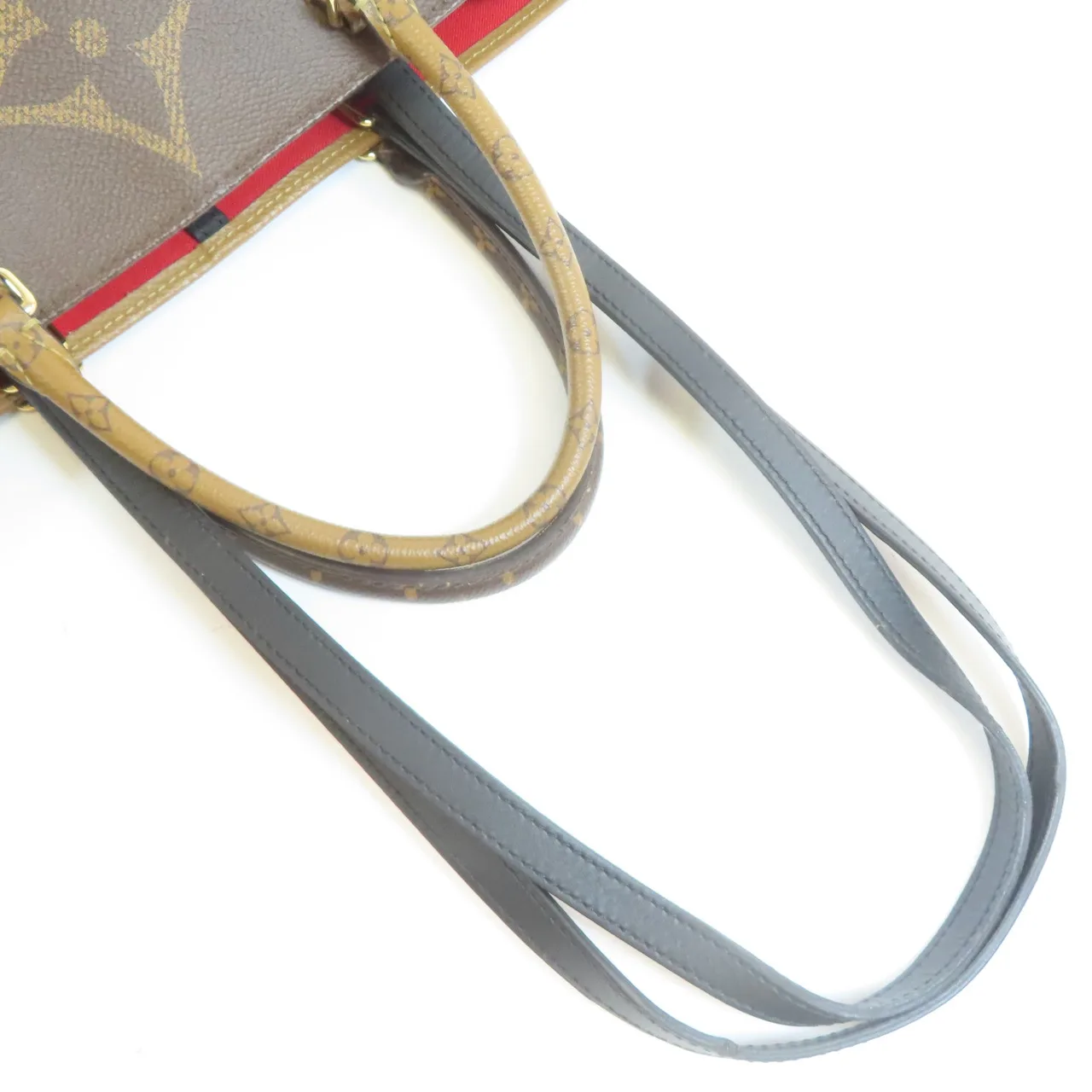 LOUIS VUITTON OnTheGo M45320 兩用包 塗層帆布 棕色 / Brown/Marron 塗層帆布 中古品A - 縮圖 7