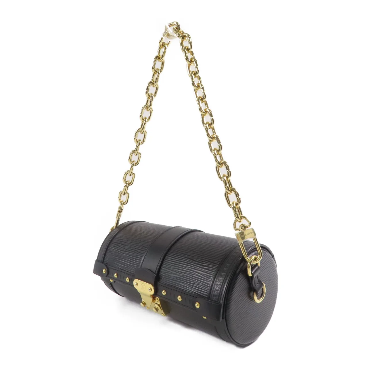 LOUIS VUITTON Papillon M58655 兩用包 牛皮 黑色 / Black 牛皮 中古品A - 縮圖 3